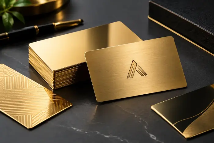 Luxury Gold Metal Business Cards