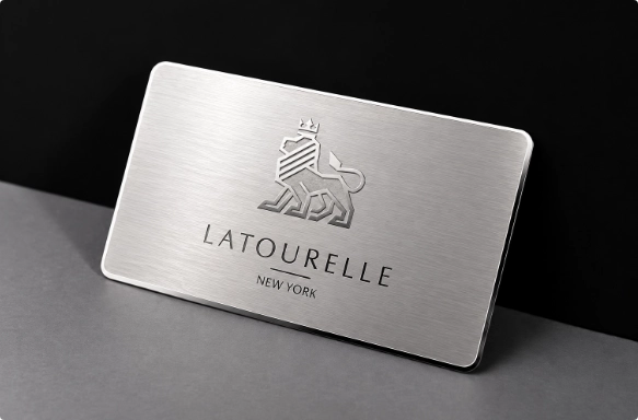 custom stainless steel corporate cards