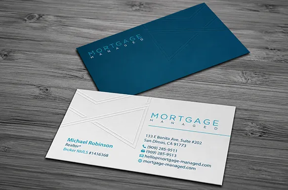 High-End Mortgage Broker Business Cards