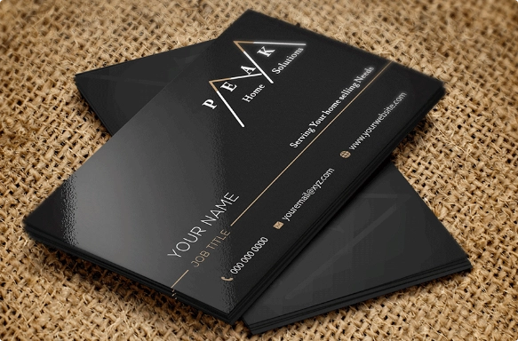 luxury business card customization