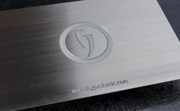 stainless steel business cards sample